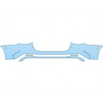 PAINT PROTECTION KIT - 2021 MERCEDES GLE CLASS AMG 63 S COUPE REAR BUMPER WITH SENSORS - PRECUT PPF CLEAR BRA WRAP