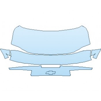 PAINT PROTECTION KIT - 2025 CHEVROLET CAMARO 1SS COUPE REAR DECK LID WITH BLADE SPOILER - PRECUT PPF CLEAR BRA WRAP