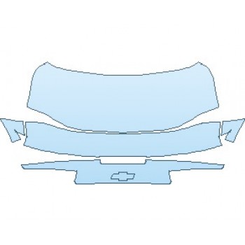 2022 CHEVROLET CAMARO 1SS COUPE REAR DECK LID WITH BLADE SPOILER