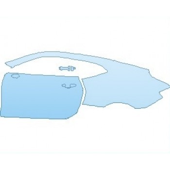 PAINT PROTECTION KIT - 2021 CHEVROLET CAMARO 1SS COUPE REAR QUARTER PANEL AND DOOR LEFT SIDE - PRECUT PPF CLEAR BRA WRAP