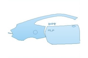 2027 CHEVROLET CAMARO 1SS COUPE REAR QUARTER PANEL & DOOR RIGHT SIDE WITH BLADE SPOILER