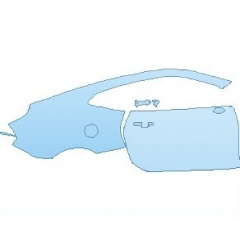 PAINT PROTECTION KIT - 2025 CHEVROLET CAMARO 1SS COUPE REAR QUARTER PANEL & DOOR RIGHT SIDE WITH BLADE SPOILER - PRECUT PPF CLEAR BRA WRAP