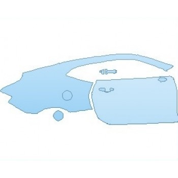 PAINT PROTECTION KIT - 2025 CHEVROLET CAMARO 1SS COUPE REAR QUARTER PANEL & DOOR RIGHT SIDE - PRECUT PPF CLEAR BRA WRAP