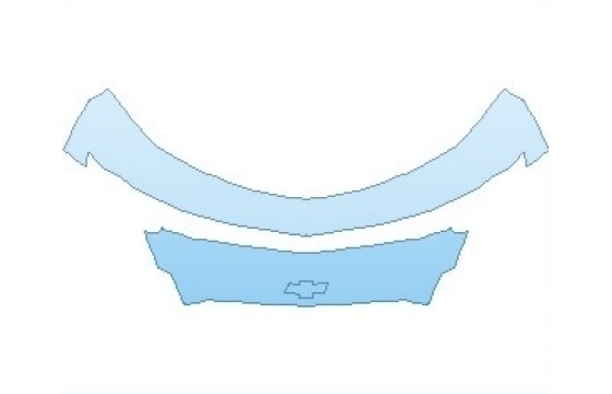 PAINT PROTECTION KIT - 2027 CHEVROLET CAMARO 2SS COUPE BUMPER UPPER & CENTER WITH CHEVY EMBLEM - PRECUT PPF CLEAR BRA WRAP