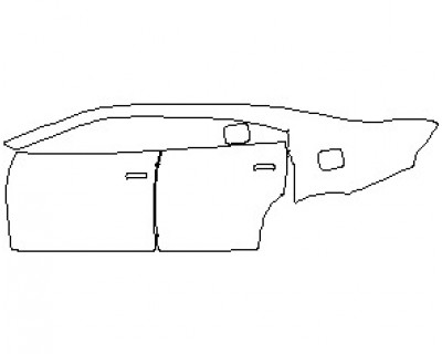2023 DODGE CHARGER GT REAR QUARTERS AND DOORS LEFT