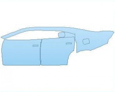 PAINT PROTECTION KIT - 2023 DODGE CHARGER DAYTONA 392 REAR QUARTERS AND DOORS LEFT - PRECUT PPF CLEAR BRA WRAP
