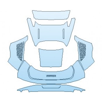 PAINT PROTECTION KIT - 2022 FERRARI SF90 STRADALE REAR DECK LID WITH FIORANO PACK - PRECUT PPF CLEAR BRA WRAP