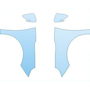 PAINT PROTECTION KIT - 2022 HYUNDAI ELANTRA GT SPORT FULL FENDERS (NO WRAPPED EDGES) - PRECUT PPF CLEAR BRA WRAP