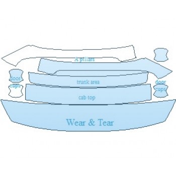 PAINT PROTECTION KIT - 2021 HYUNDAI ELANTRA GT SPORT COMMON WEAR AREA KIT - PRECUT PPF CLEAR BRA WRAP