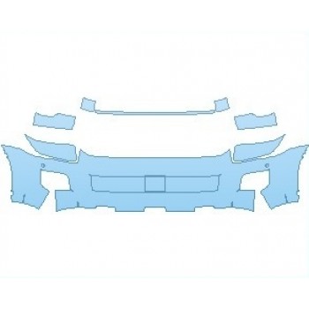 PAINT PROTECTION KIT - 2025 TOYOTA SEQUOIA SR5 BUMPER WITH SENSORS - PRECUT PPF CLEAR BRA WRAP