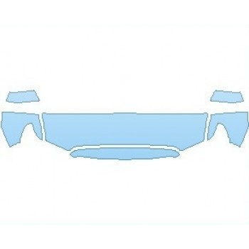 PAINT PROTECTION KIT - 2022 TOYOTA SEQUOIA LIMITED HOOD (WRAPPED EDGES) - PRECUT PPF CLEAR BRA WRAP