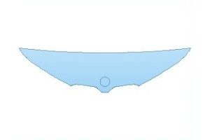 2026 BMW IX SPORT HOOD 18 INCH (NO WRAPPED EDGES)