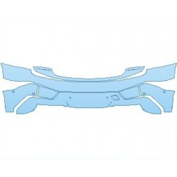 PAINT PROTECTION KIT - 2025 BMW IX M60 REAR BUMPER WITH SENSORS - PRECUT PPF CLEAR BRA WRAP