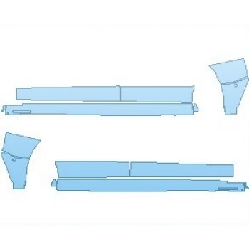 PAINT PROTECTION KIT - 2023 BMW IX SPORT ROCKER PANELS WITH SENSORS - PRECUT PPF CLEAR BRA WRAP