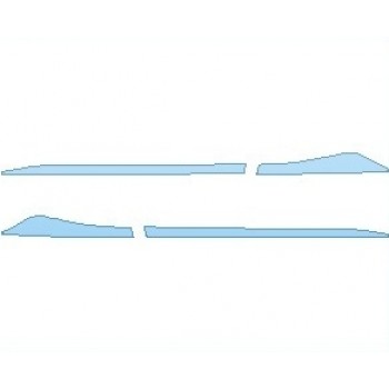 PAINT PROTECTION KIT - 2021 NISSAN ROGUE PLATINUM ROCKER PANELS CHROME INSERTS - PRECUT PPF CLEAR BRA WRAP