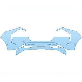 PAINT PROTECTION KIT - 2023 NISSAN ROGUE PLATINUM BUMPER WITH SENSORS - PRECUT PPF CLEAR BRA WRAP