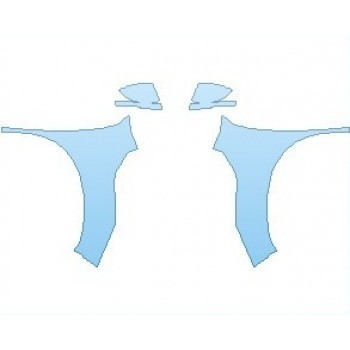 PAINT PROTECTION KIT - 2023 NISSAN ROGUE PLATINUM FULL FENDERS (WRAPPED EDGES) - PRECUT PPF CLEAR BRA WRAP