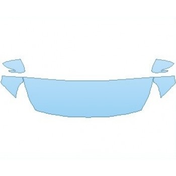PAINT PROTECTION KIT - 2022 HYUNDAI ELANTRA GT N LINE HOOD (NO WRAPPED EDGES) - PRECUT PPF CLEAR BRA WRAP