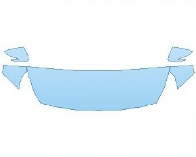 PAINT PROTECTION KIT - 2022 HYUNDAI ELANTRA GT N LINE HOOD (NO WRAPPED EDGES) - PRECUT PPF CLEAR BRA WRAP