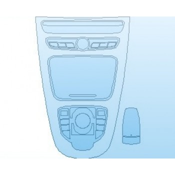 PAINT PROTECTION KIT - 2022 MERCEDES E CLASS AMG E 63S WAGON CENTER CONSOLE - PRECUT PPF CLEAR BRA WRAP