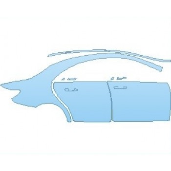 Precut PPF Kit – Clear Bra Paint Protection Film PAINT PROTECTION KIT - 2019 MERCEDES CLA CLASS 250 REAR QUARTER PANEL & DOORS RIGHT SIDE - PRECUT PPF CLEAR BRA WRAP