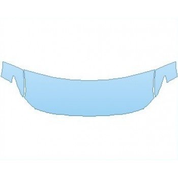 PAINT PROTECTION KIT - 2024 MAZDA CX-5 S PREMIUM PLUS HOOD (NO WRAPPED EDGES) - PRECUT PPF CLEAR BRA WRAP