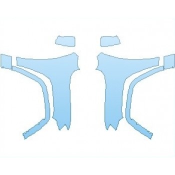 PAINT PROTECTION KIT - 2021 JEEP GRAND CHEROKEE OVERLAND FULL FENDERS (WRAPPED EDGES) - PRECUT PPF CLEAR BRA WRAP