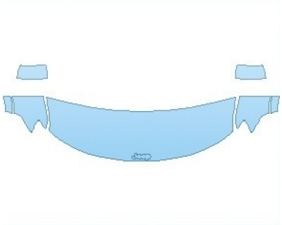 PAINT PROTECTION KIT - 2024 JEEP GRAND CHEROKEE OVERLAND HOOD (NO WRAPPED EDGES) - PRECUT PPF CLEAR BRA WRAP
