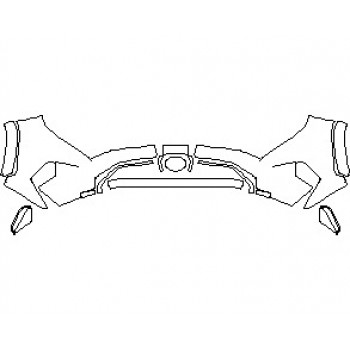 2022 TOYOTA RAV4 XLE BUMPER WITH TOW HOLES