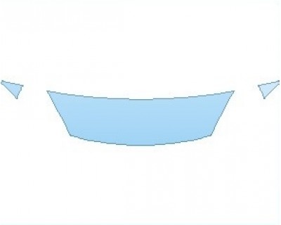 PAINT PROTECTION KIT - 2023 FORD ESCAPE S HOOD 18 INCH (NO WRAPPED EDGES) - PRECUT PPF CLEAR BRA WRAP