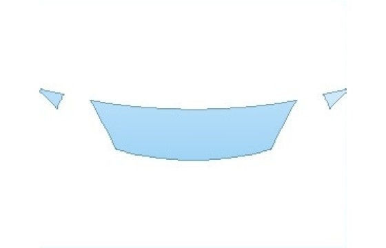 PAINT PROTECTION KIT - 2027 FORD ESCAPE S HOOD 18 INCH (NO WRAPPED EDGES) - PRECUT PPF CLEAR BRA WRAP