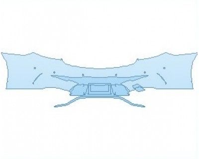 PAINT PROTECTION KIT - 2023 MERCEDES E CLASS AMG E 53 COUPE REAR BUMPER WITH SENSORS - PRECUT PPF CLEAR BRA WRAP