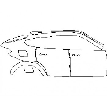 2021 BMW X6 M REAR QUARTER PANEL AND DOORS RIGHT SIDE