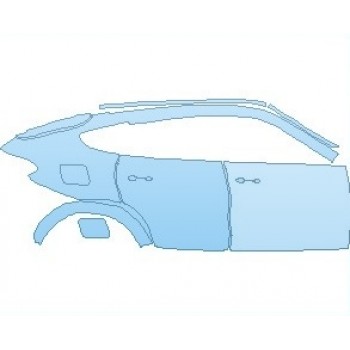 PAINT PROTECTION KIT - 2021 BMW X6 M COMPETITION REAR QUARTER PANEL AND DOORS RIGHT SIDE - PRECUT PPF CLEAR BRA WRAP