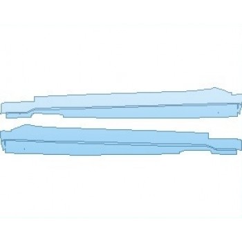 PAINT PROTECTION KIT - 2021 BMW X6 M COMPETITION ROCKER PANELS - PRECUT PPF CLEAR BRA WRAP