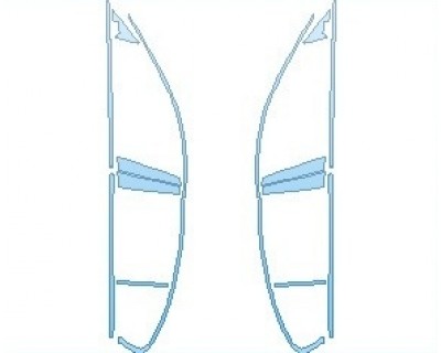 PAINT PROTECTION KIT - 2020 BMW 5 SERIES 530I M-SPORT SEDAN WINDOW TRIM - INVISIBLEMASK - 3M PAINT PROTECTION