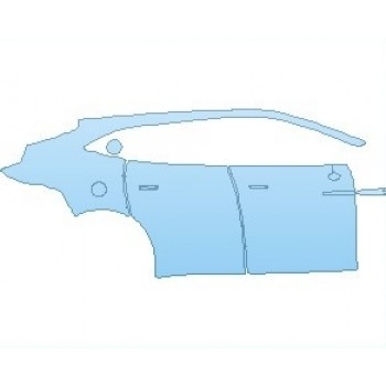 PAINT PROTECTION KIT - 2024 ASTON MARTIN DBX COUPE REAR QUARTER PANEL & DOORS RIGHT SIDE - PRECUT PPF CLEAR BRA WRAP