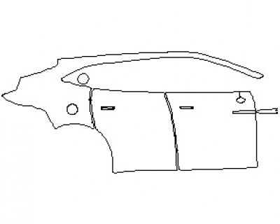 2022 ASTON MARTIN DBX COUPE REAR QUARTER PANEL AND DOORS RIGHT SIDE