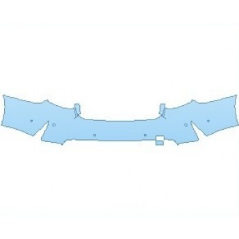 PAINT PROTECTION KIT - 2022 BMW M3 COMPETITION REAR BUMPER WITH SENSORS - PRECUT PPF CLEAR BRA WRAP