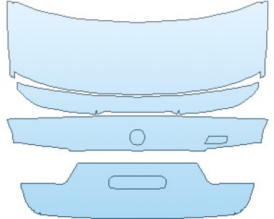 PAINT PROTECTION KIT - 2022 BMW M3 COMPETITION REAR DECK LID WITH M3 COMPETITION EMBLEM - PRECUT PPF CLEAR BRA WRAP