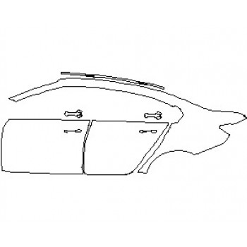 2022 BMW M3 COMPETITION REAR QUARTER PANEL AND DOORS LEFT SIDE