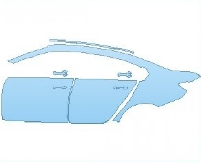 2022 BMW M3 BASE REAR QUARTER PANEL AND DOORS LEFT SIDE