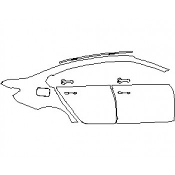 2022 BMW M3 BASE REAR QUARTER PANEL AND DOORS RIGHT SIDE
