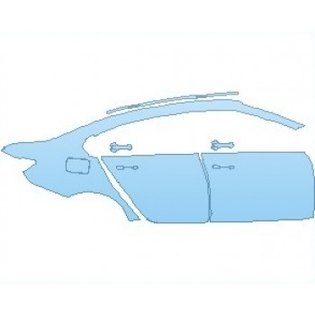 PAINT PROTECTION KIT - 2022 BMW M3 COMPETITION REAR QUARTER PANEL AND DOORS RIGHT SIDE - PRECUT PPF CLEAR BRA WRAP
