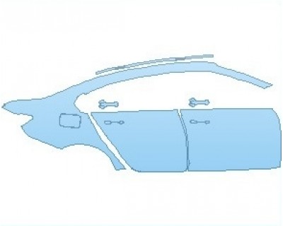 PAINT PROTECTION KIT - 2022 BMW M3 COMPETITION REAR QUARTER PANEL AND DOORS RIGHT SIDE - PRECUT PPF CLEAR BRA WRAP