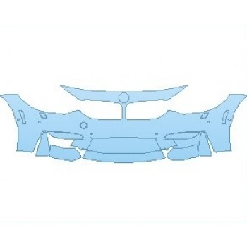 2020 BMW M4 BASE CONVERTIBLE BUMPER WITH SENSORS WASHERS AND SIDE CAMERAS