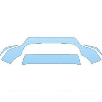 PAINT PROTECTION KIT - 2020 PORSCHE CAYENNE WITH SPORTDESIGN PKG. (AVAILABLE ON ALL TRIMS) SUV LOWER BUMPER - PRECUT PPF CLEAR BRA WRAP