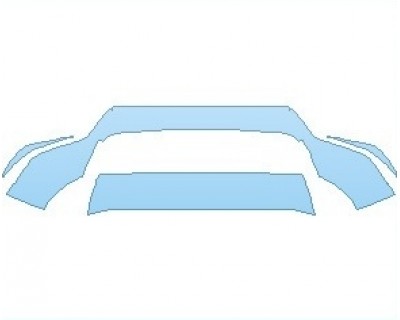 PAINT PROTECTION KIT - 2020 PORSCHE CAYENNE WITH SPORTDESIGN PKG. (AVAILABLE ON ALL TRIMS) SUV LOWER BUMPER - PRECUT PPF CLEAR BRA WRAP