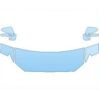 PAINT PROTECTION KIT - 2021 LINCOLN NAUTILUS RESERVE HOOD (WRAPPED EDGES) - PRECUT PPF CLEAR BRA WRAP