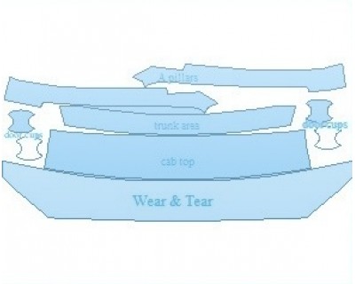 PAINT PROTECTION KIT - 2023 LINCOLN NAUTILUS RESERVE COMMON WEAR AREA KIT - PRECUT PPF CLEAR BRA WRAP